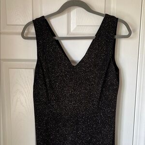 Calvin Klein Black Glitter Midi Dress